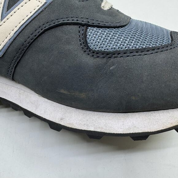 NEW BALANCE Men's 574 SYO Sea Salt Outer Space Nubuck - Picture 12 of 13